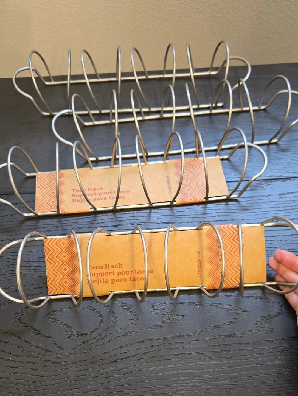 4 Crate And Barrel Taco Racks